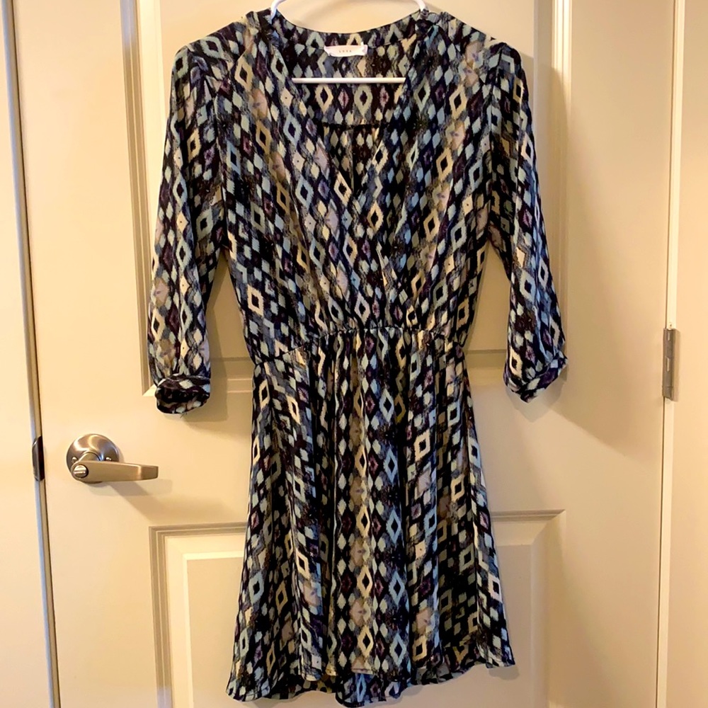 Lush Geometric Printed Dress, 2 for $30